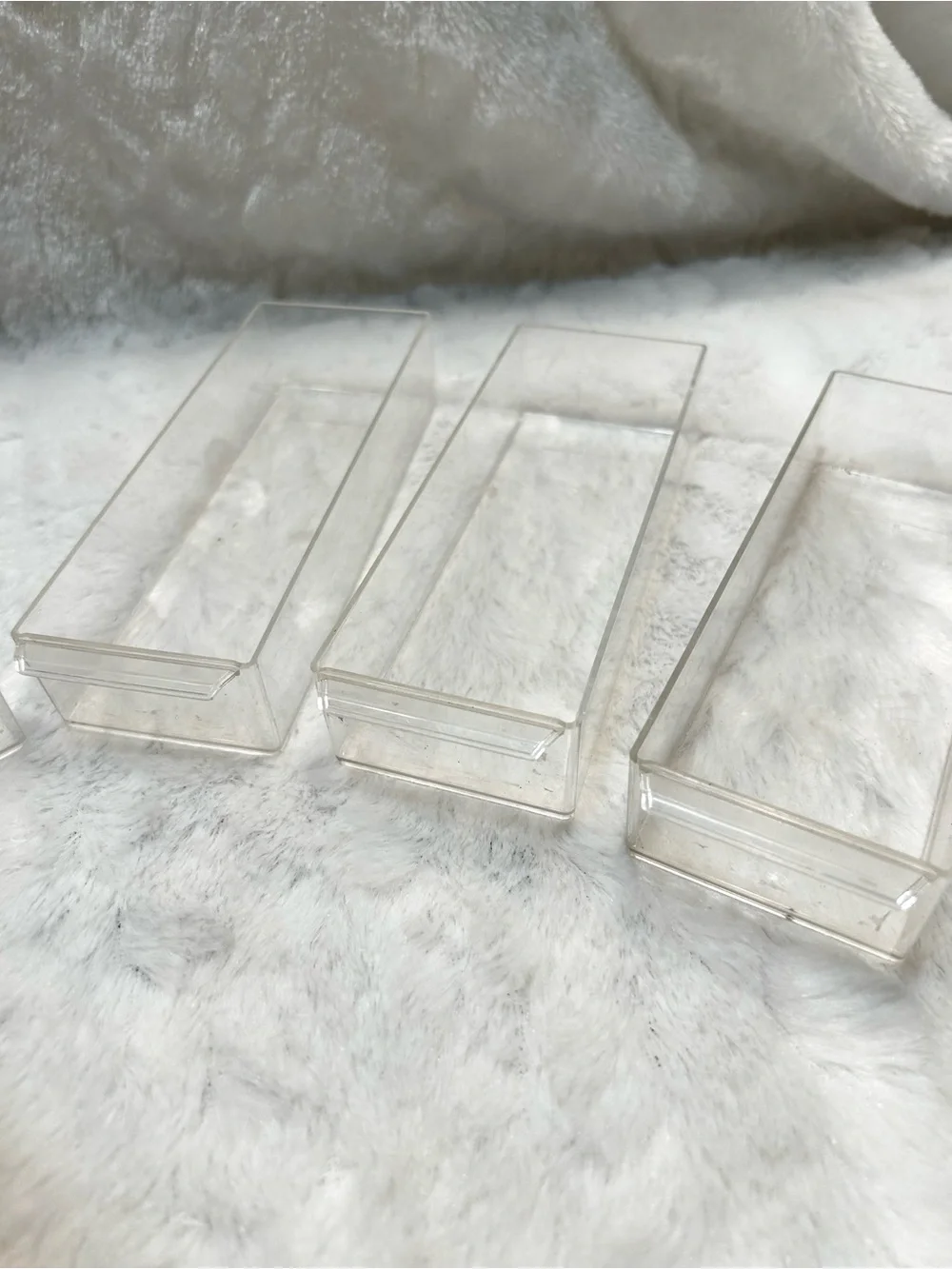 LOT OF 6 Parts Organizer Cabinet Acrylic Replacement Drawer Bin